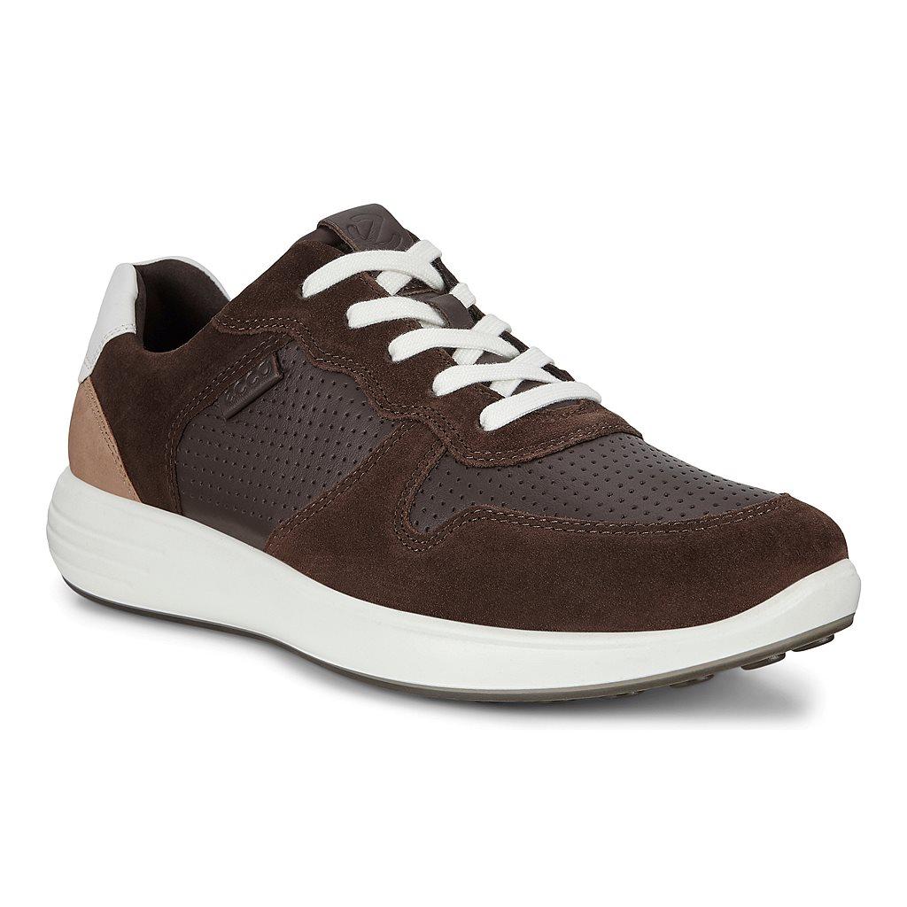 Ecco Soft 7 Runner Mens Casual Shoes Brown Sale - India RGL-048735